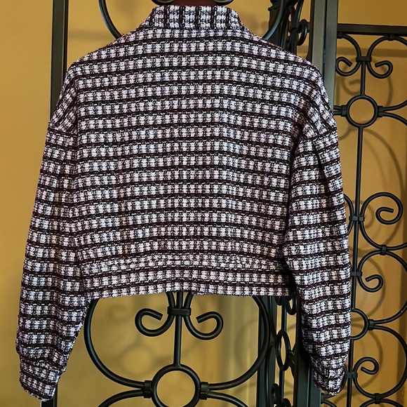 H&M DIVIDED Jacquard Collared Shirt Jacket - Picture 6 of 6